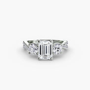 Three-Stone with Pavé Band 2
