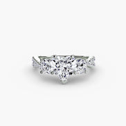 Three-Stone with Pavé Band 2
