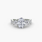 Three-Stone with Pavé Band 2