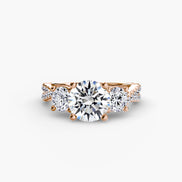 Three-Stone with Pavé Band 2