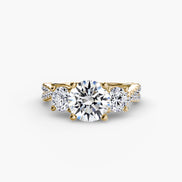 Three-Stone with Pavé Band 2