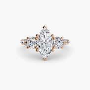 Three-Stone with Pavé Band 3