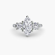 Three-Stone with Pavé Band 3