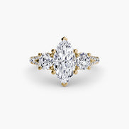Three-Stone with Pavé Band 3