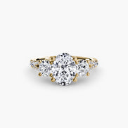 Three-Stone with Pavé Band 3