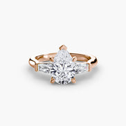 Three-Stone Ring (Baguette Side Stones)