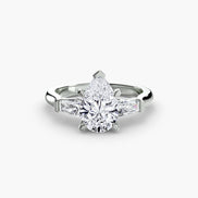 Three-Stone Ring (Baguette Side Stones)
