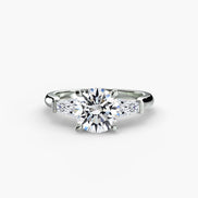Three-Stone Ring (Baguette Side Stones)