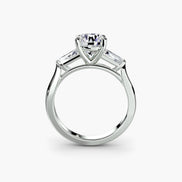 Three-Stone Ring (Baguette Side Stones)