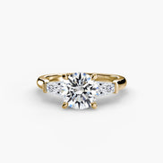Three-Stone Ring (Baguette Side Stones)