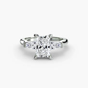 Three-Stone Ring (Baguette Side Stones) 2