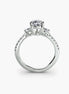 Three-Stone Ring with Pavé Band 5