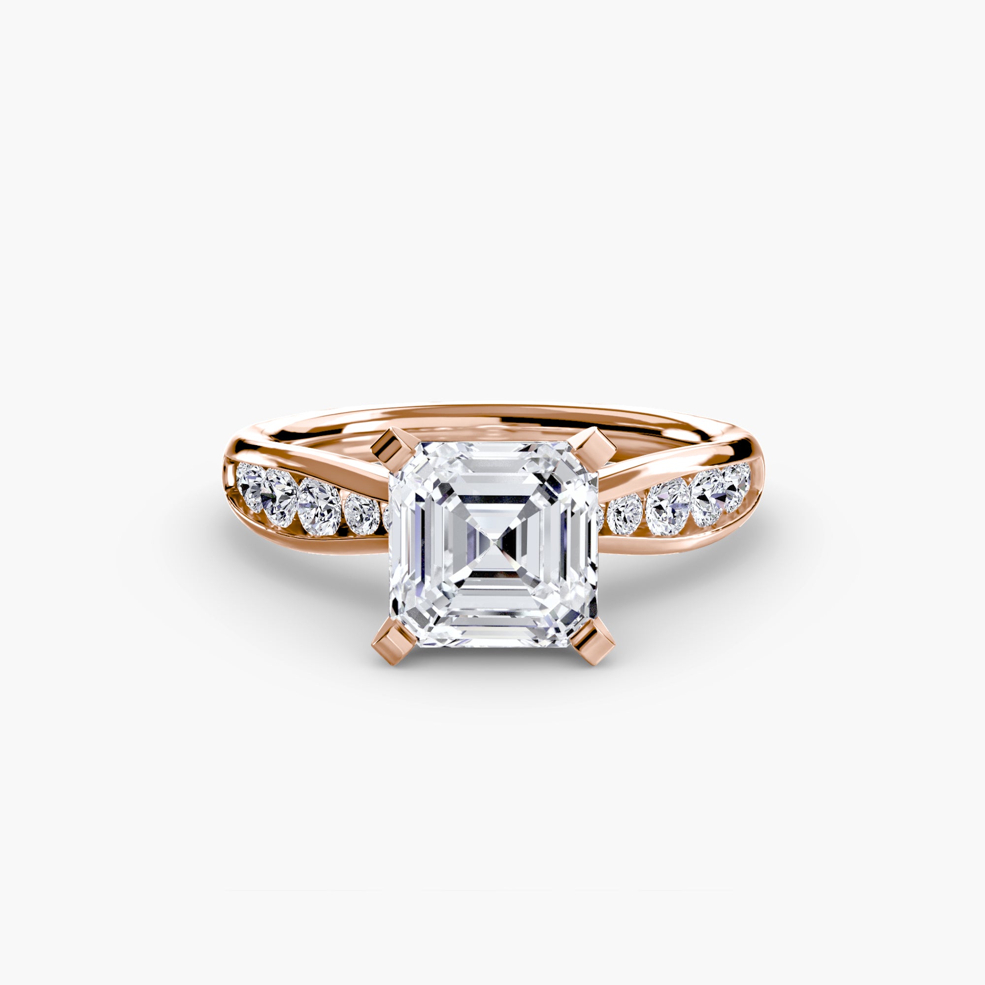 The Pavé Solitaire, Wide Band