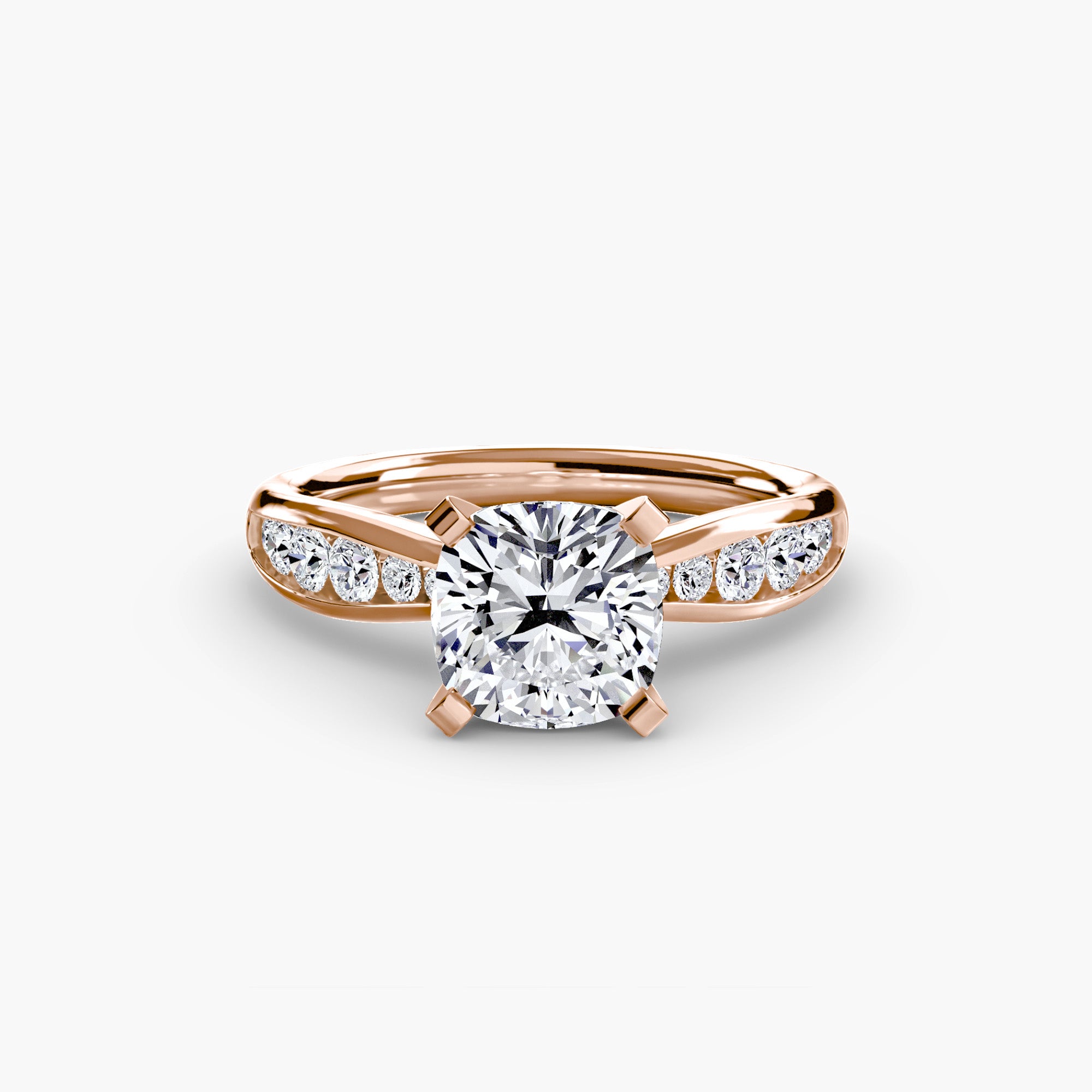 The Pavé Solitaire, Wide Band
