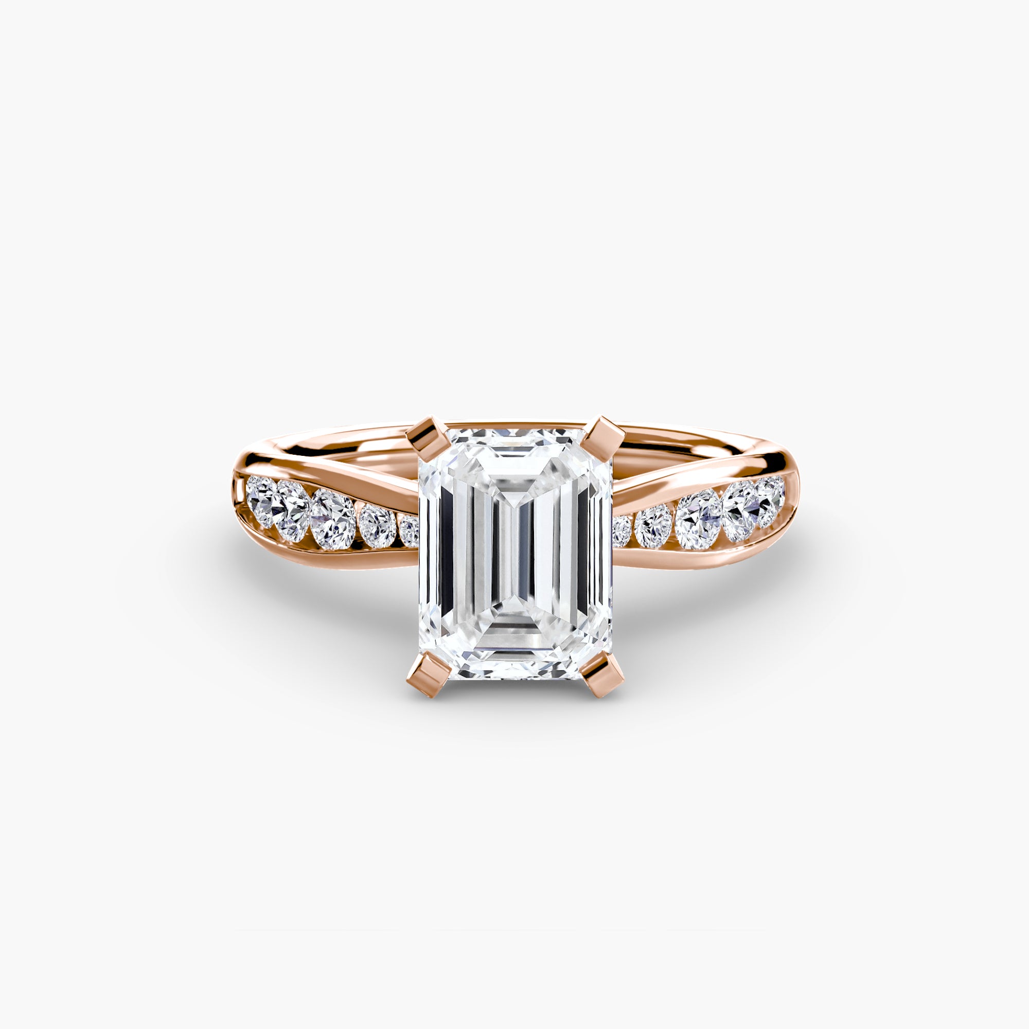 The Pavé Solitaire, Wide Band