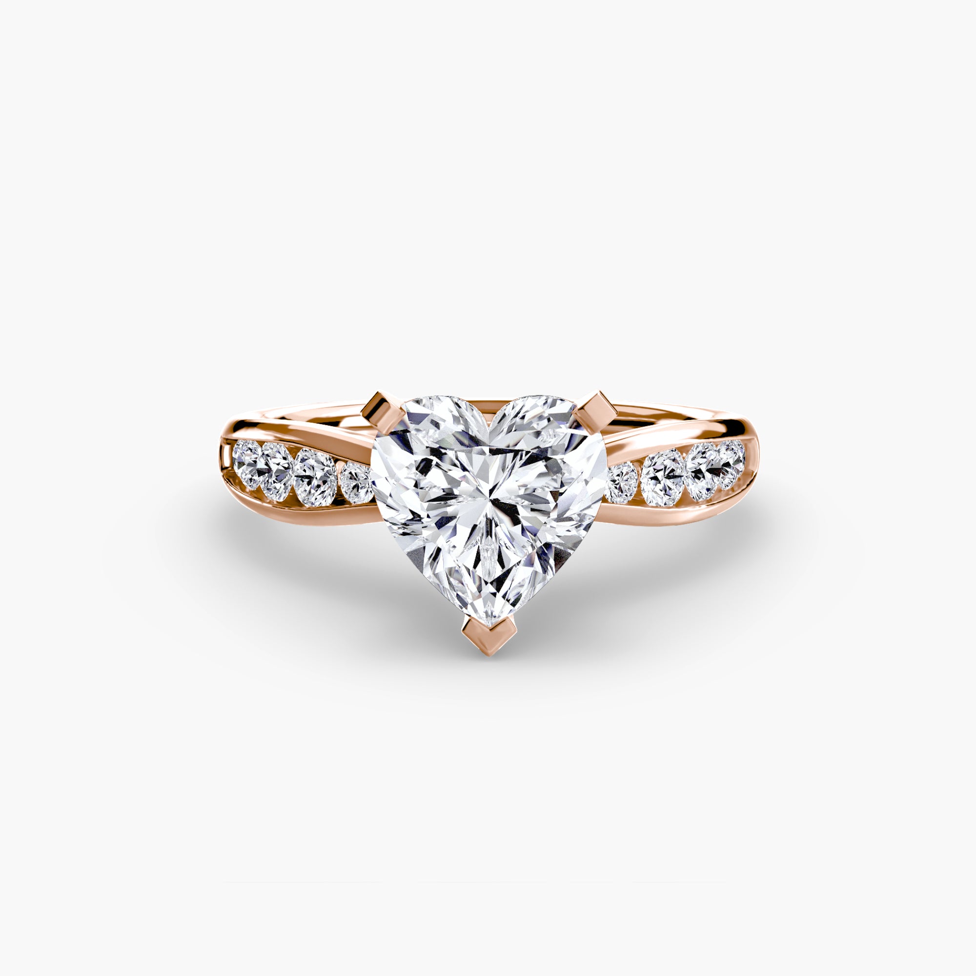 The Pavé Solitaire, Wide Band