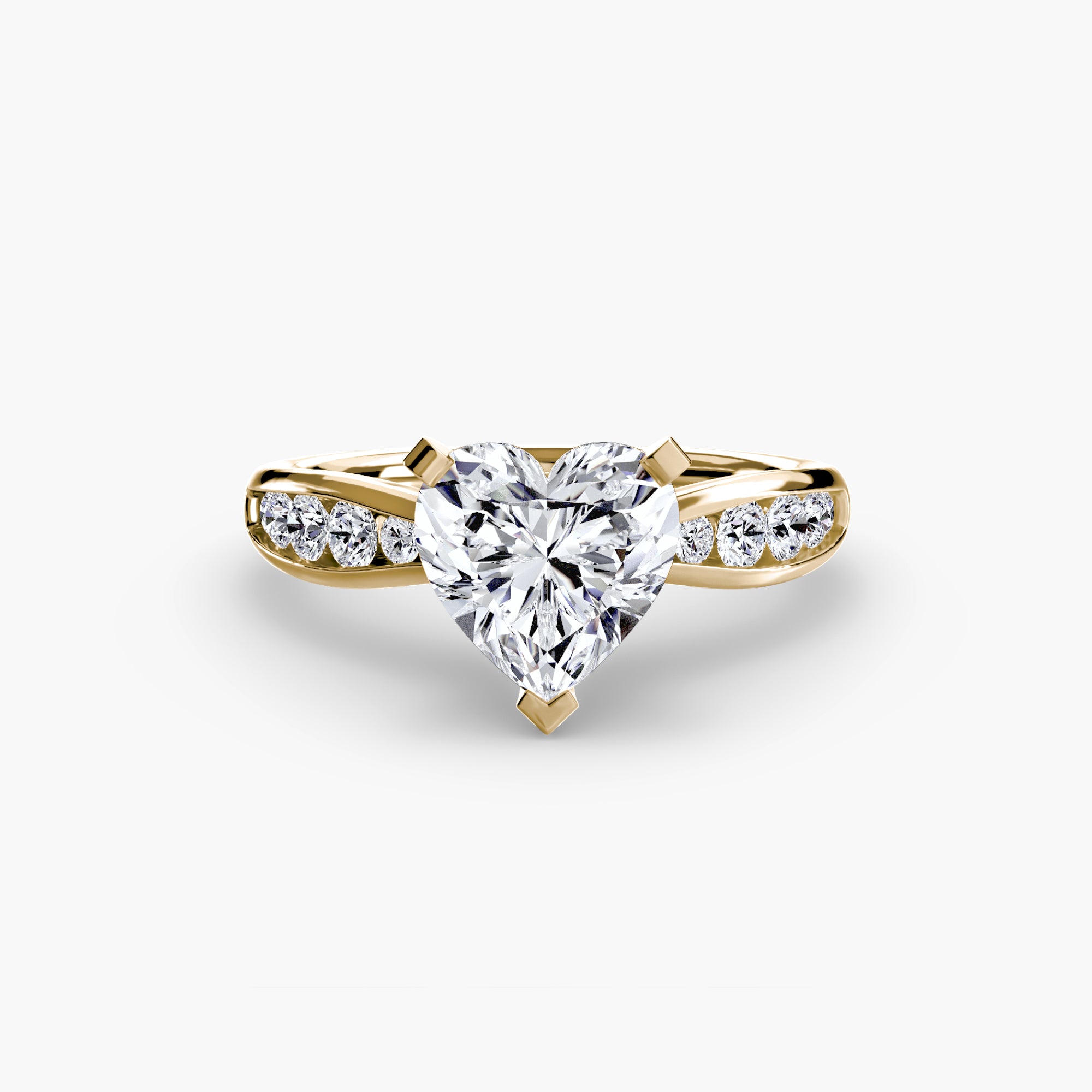 The Pavé Solitaire, Wide Band