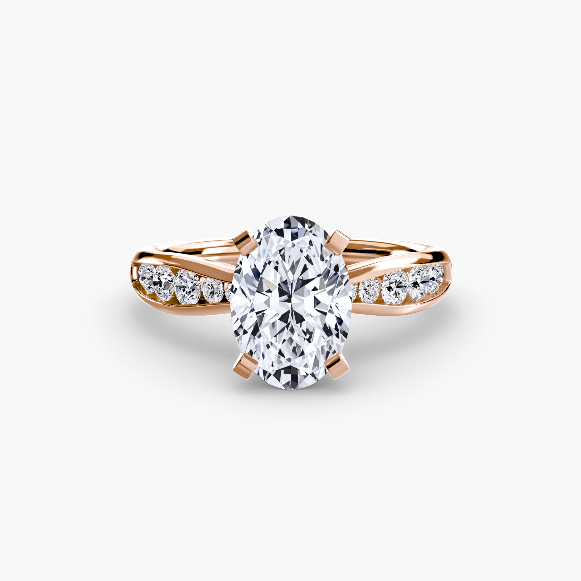 The Pavé Solitaire, Wide Band
