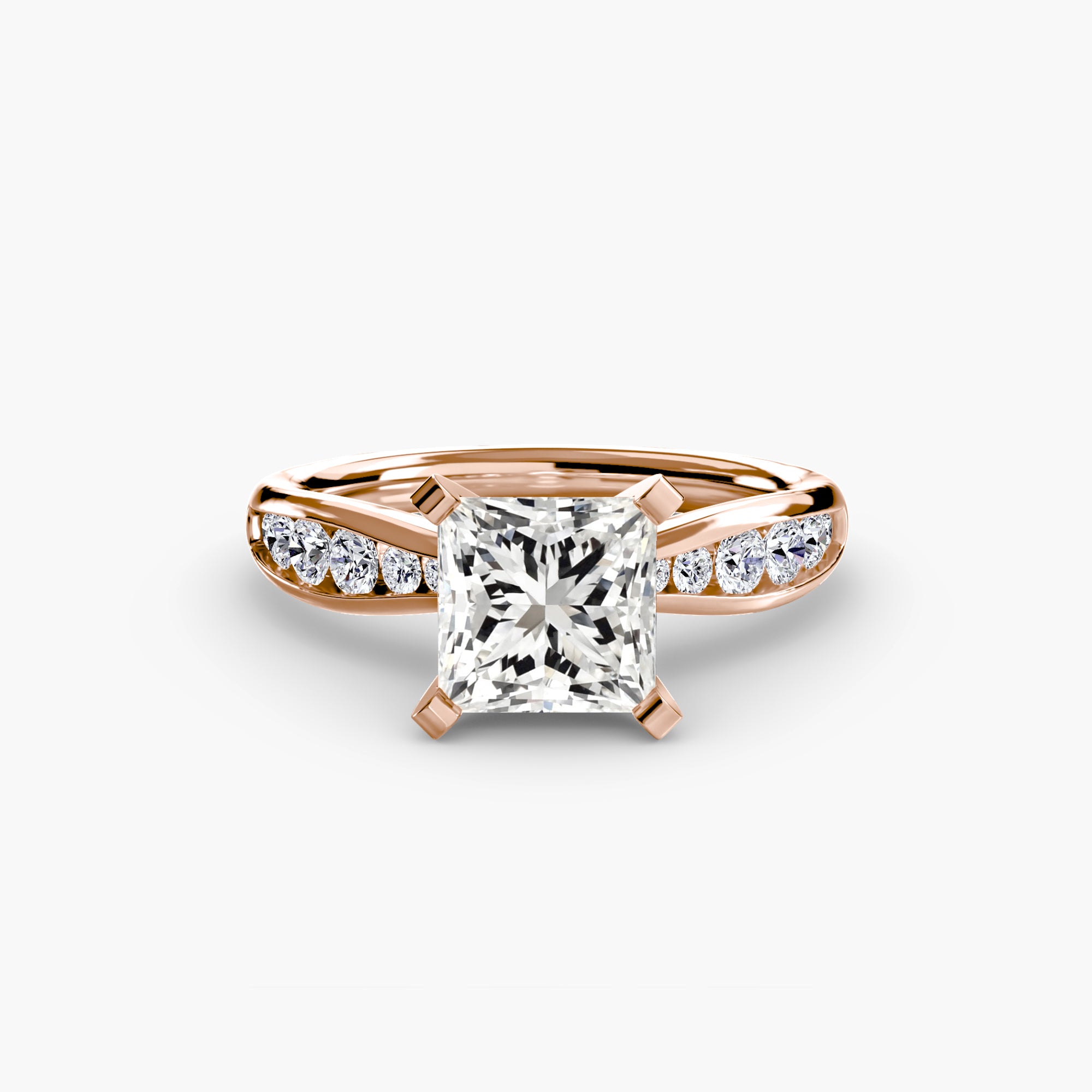 The Pavé Solitaire, Wide Band