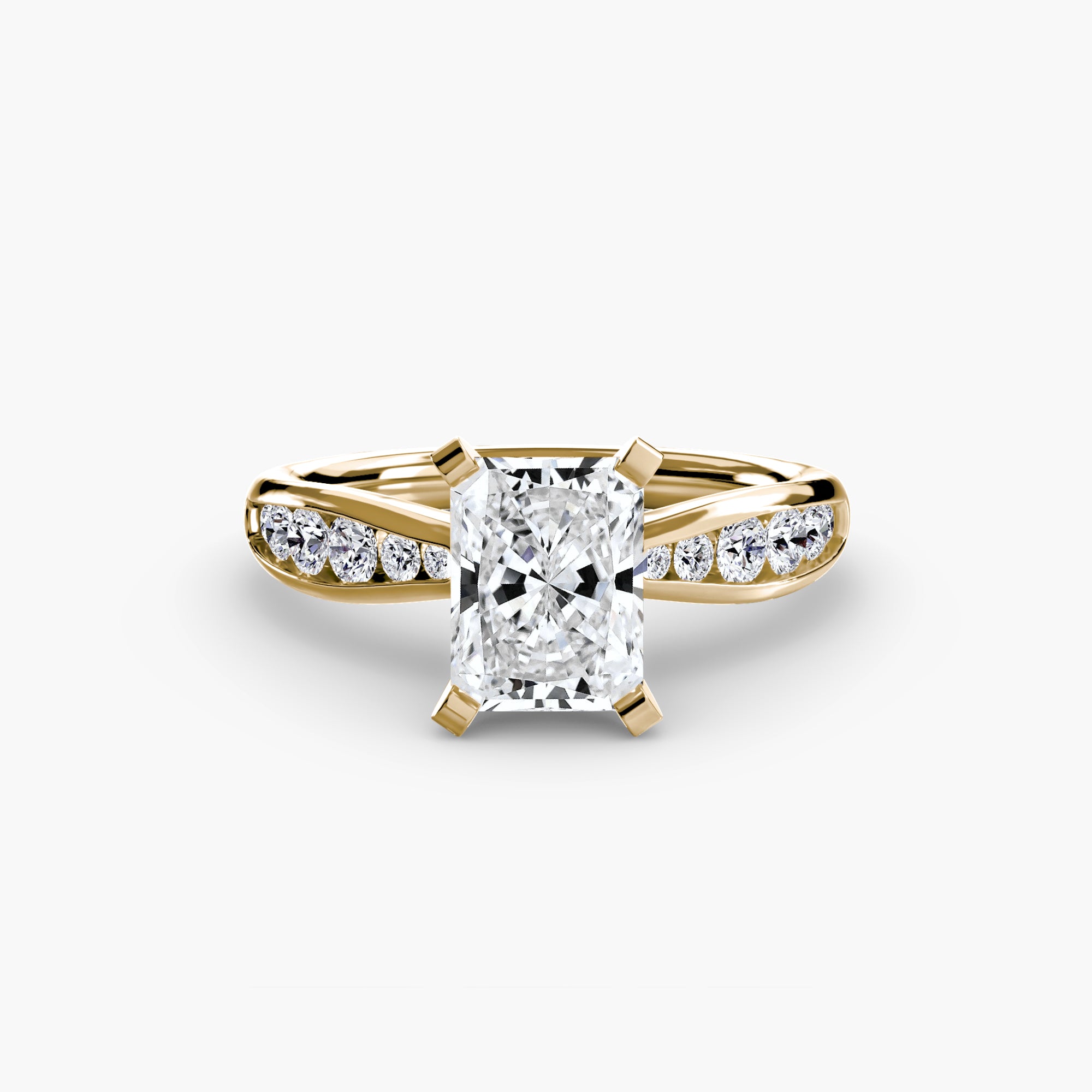 The Pavé Solitaire, Wide Band