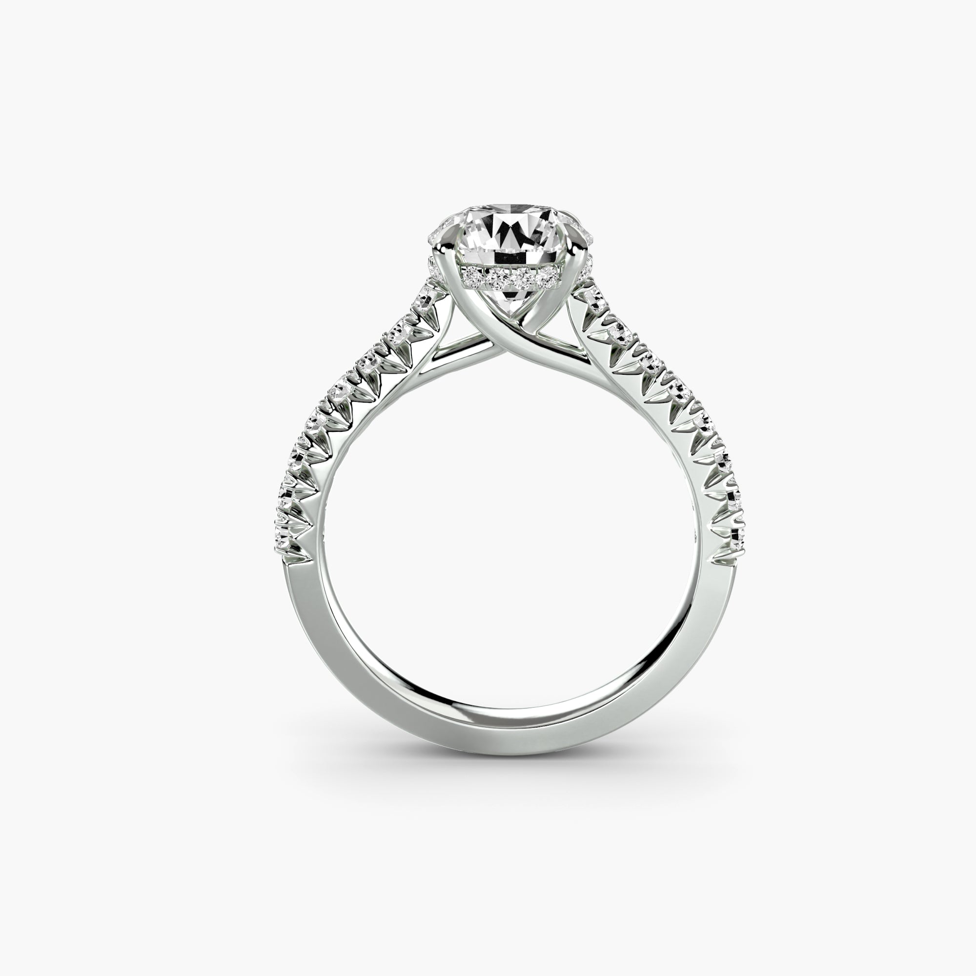 The Pavé Solitaire, Tapered