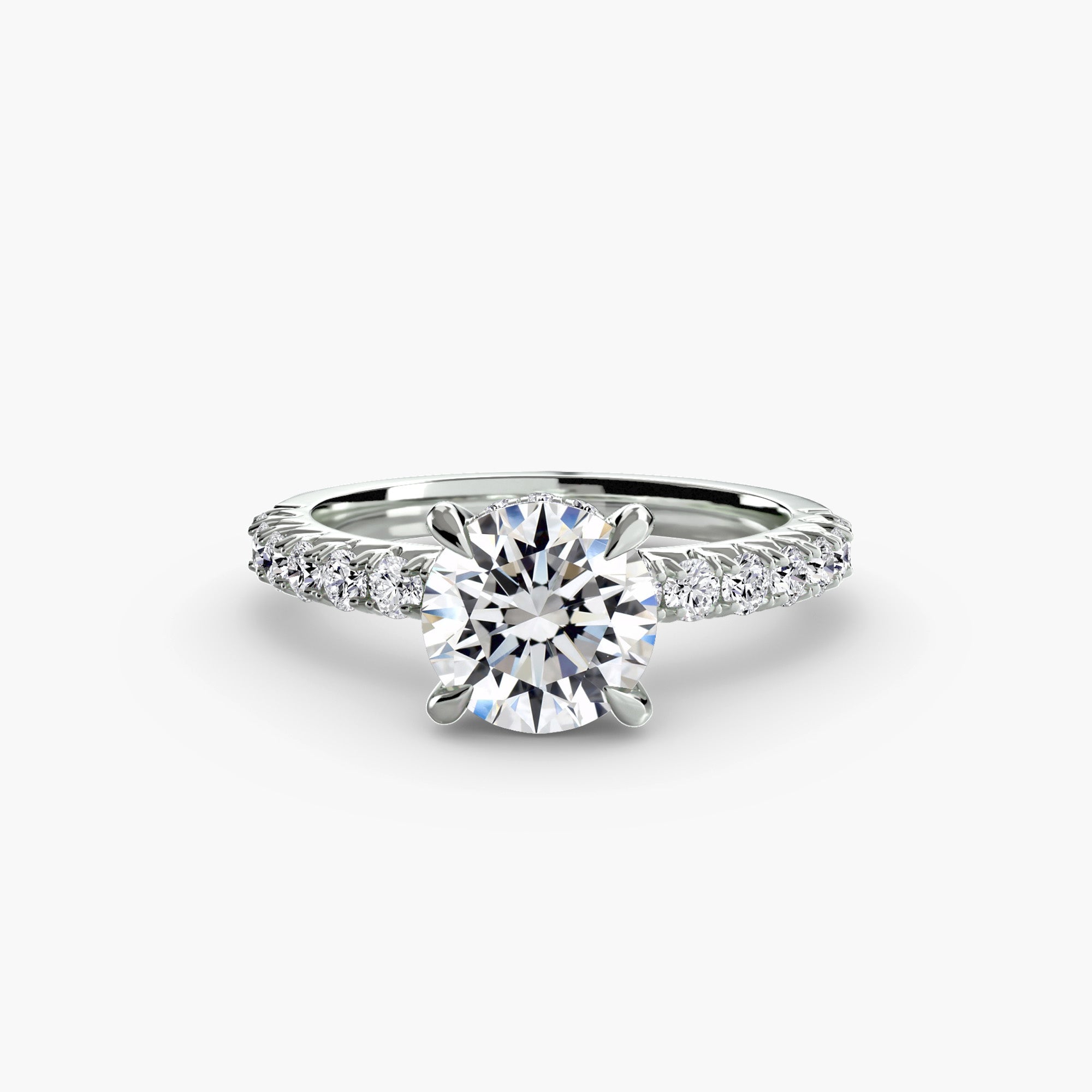 The Pavé Solitaire, Low Profile