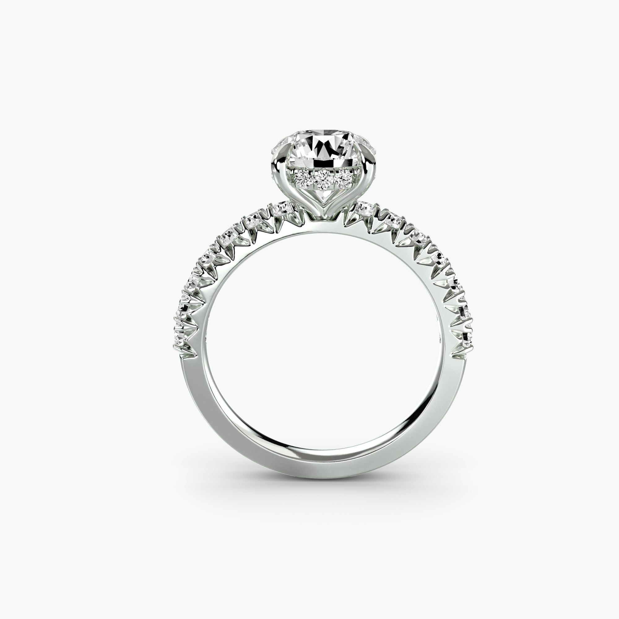 The Pavé Solitaire, Low Profile