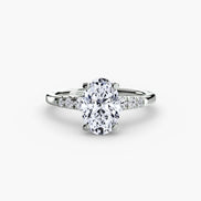 Solitaire with Shoulder Accents