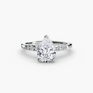 Solitaire with Shoulder Accents