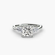 Solitaire with Shoulder Accents 2