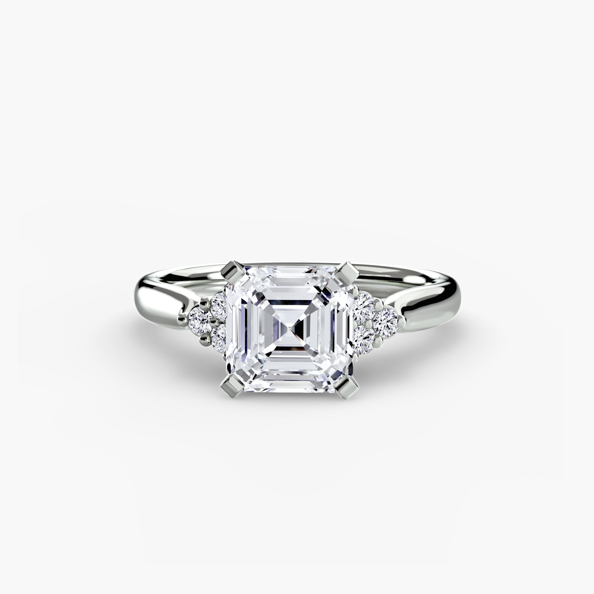 The Cluster Shoulder Solitaire, Wide