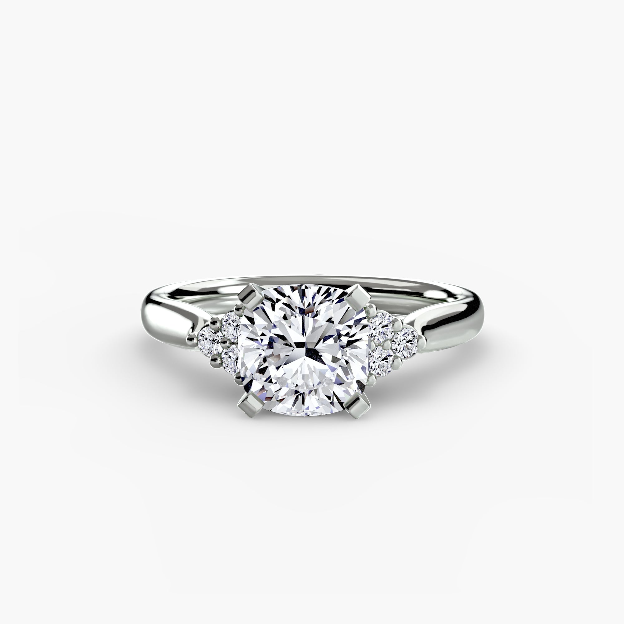 The Cluster Shoulder Solitaire, Wide