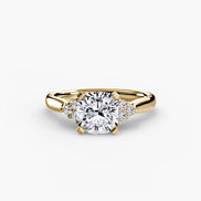 Solitaire with Cluster Shoulders 2