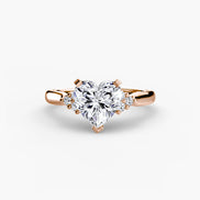 Solitaire with Cluster Shoulders 2