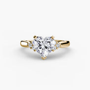 Solitaire with Cluster Shoulders 2