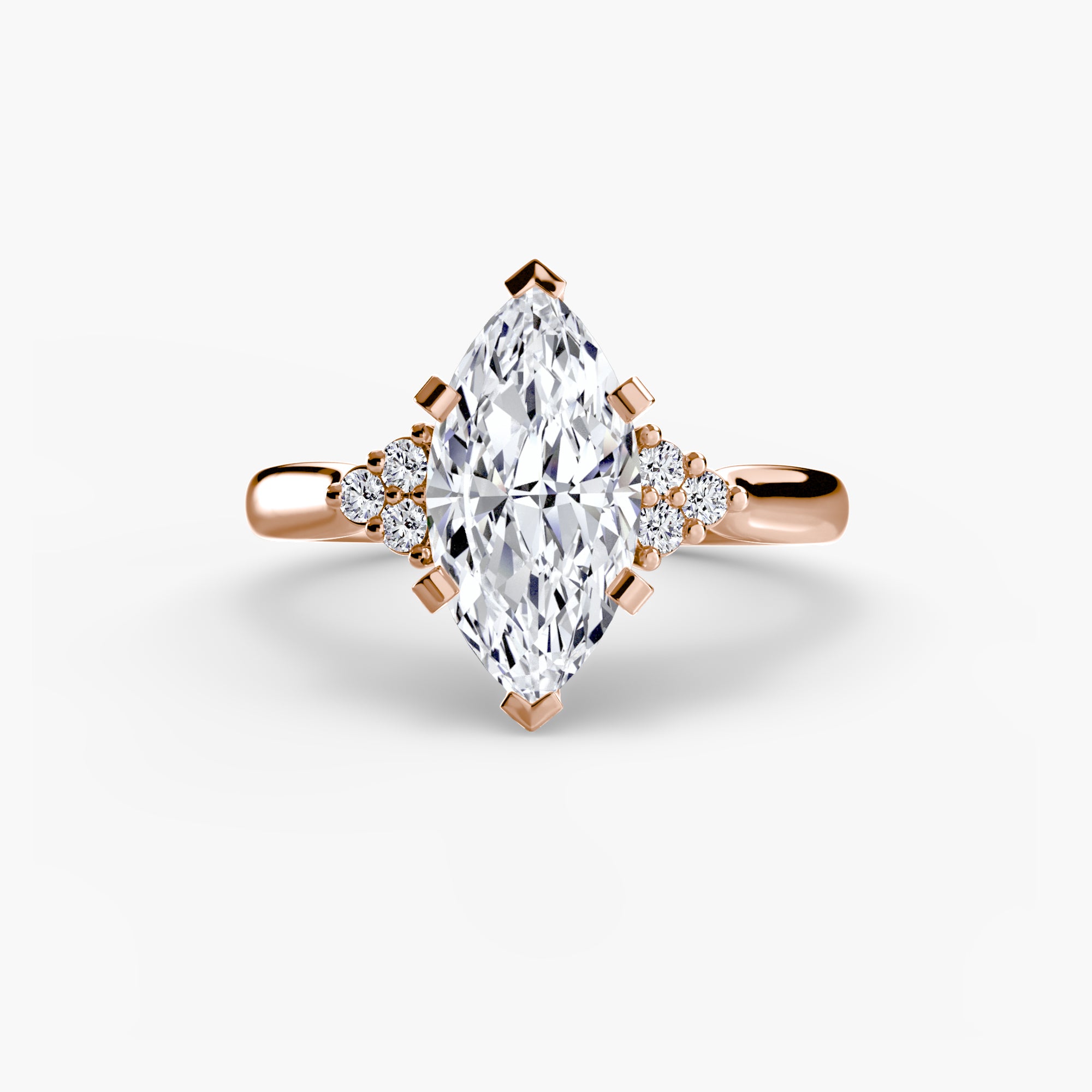 The Cluster Shoulder Solitaire, Wide