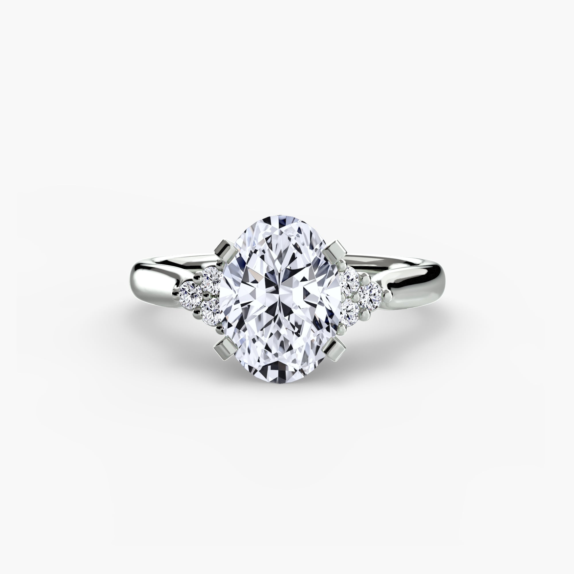 The Cluster Shoulder Solitaire, Wide