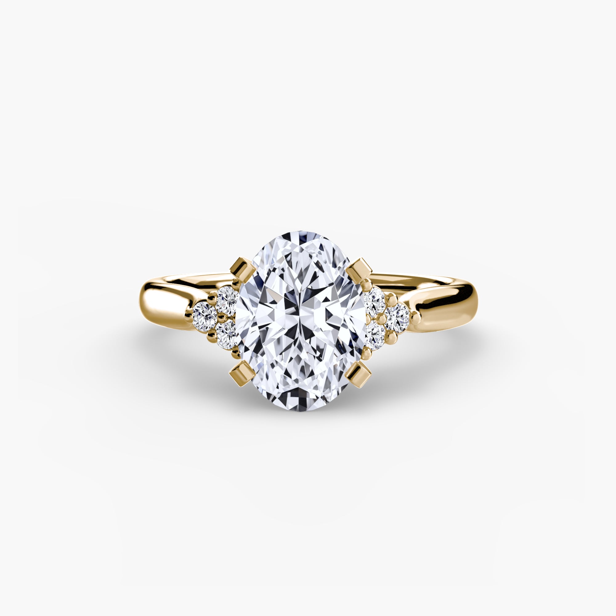 The Cluster Shoulder Solitaire, Wide