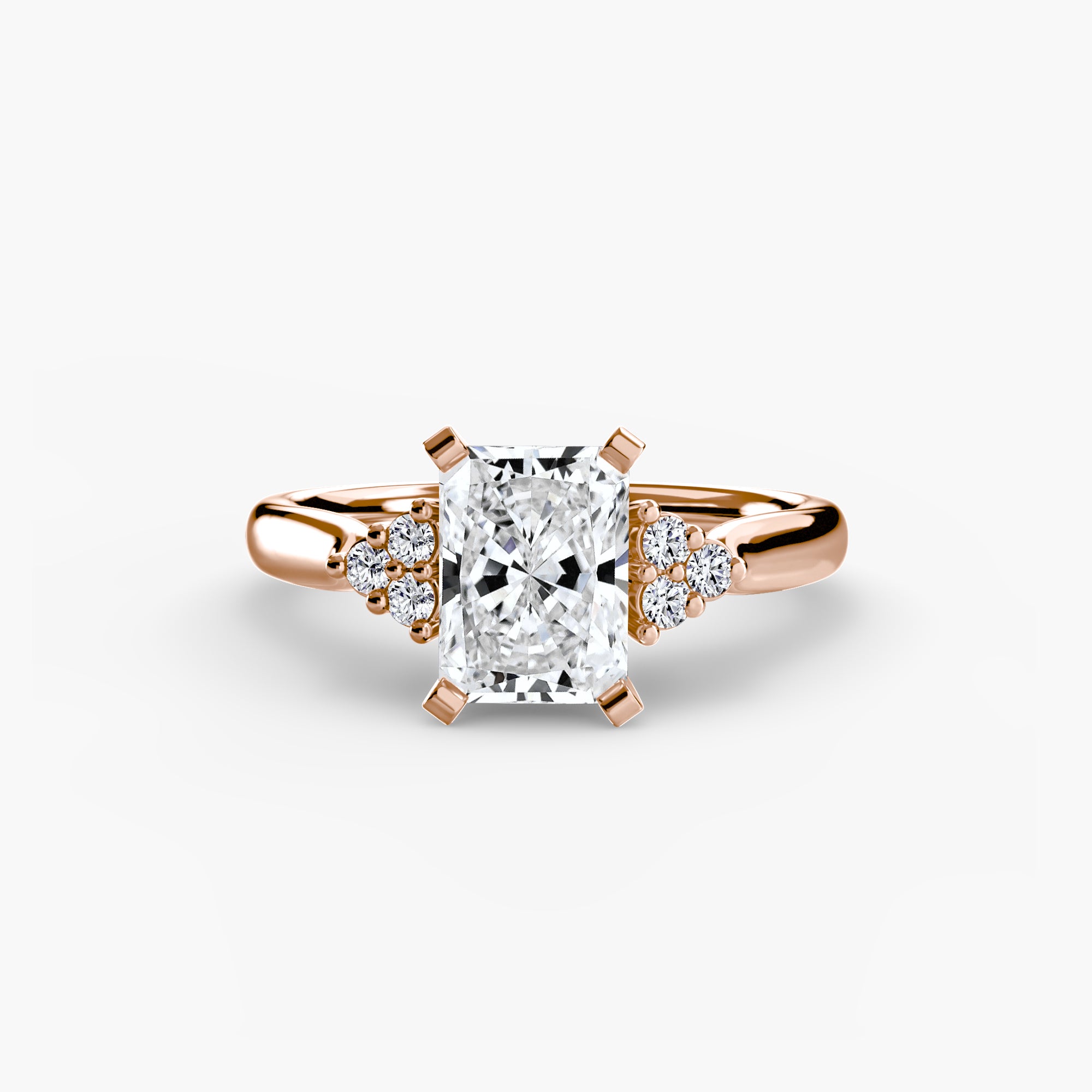 The Cluster Shoulder Solitaire, Wide