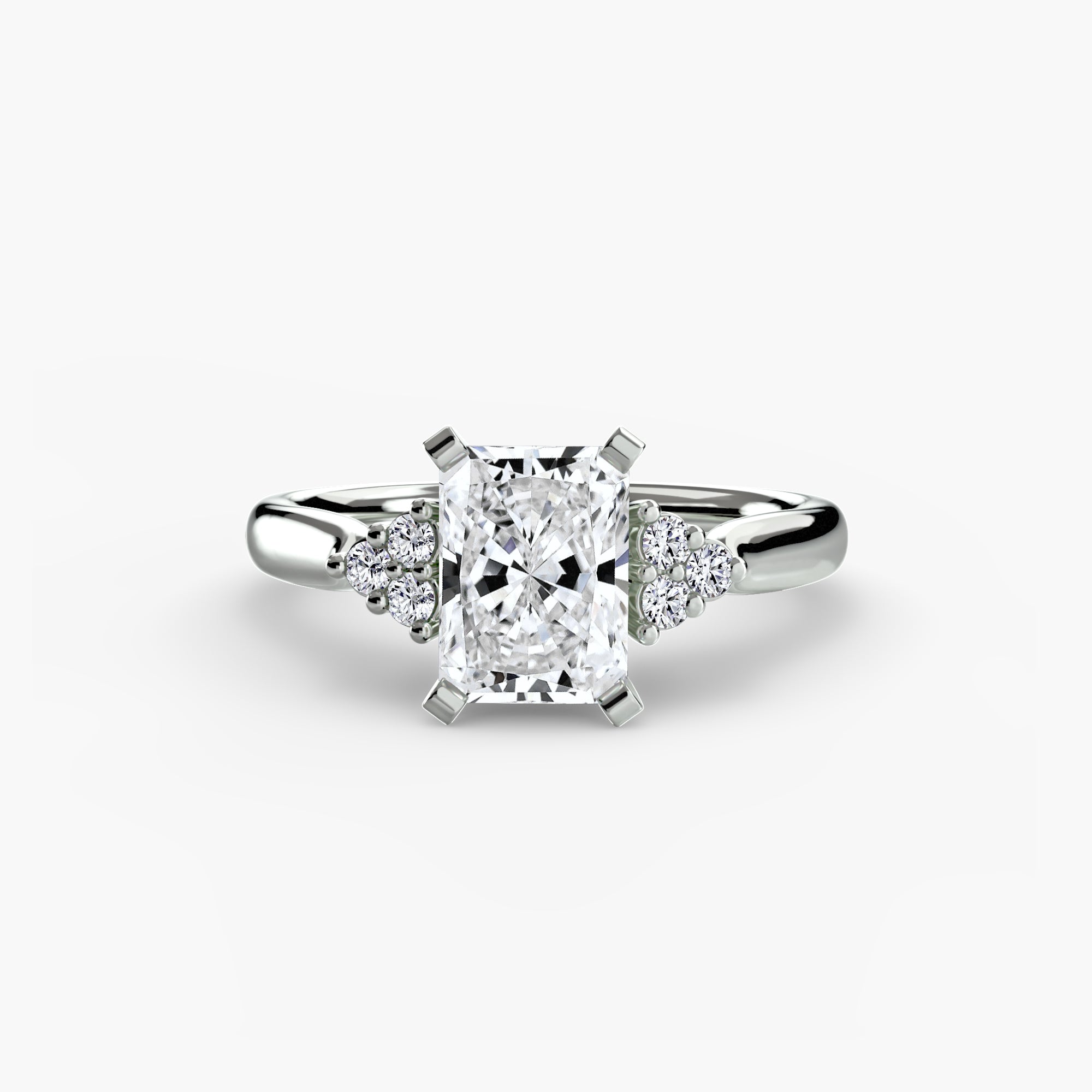 The Cluster Shoulder Solitaire, Wide