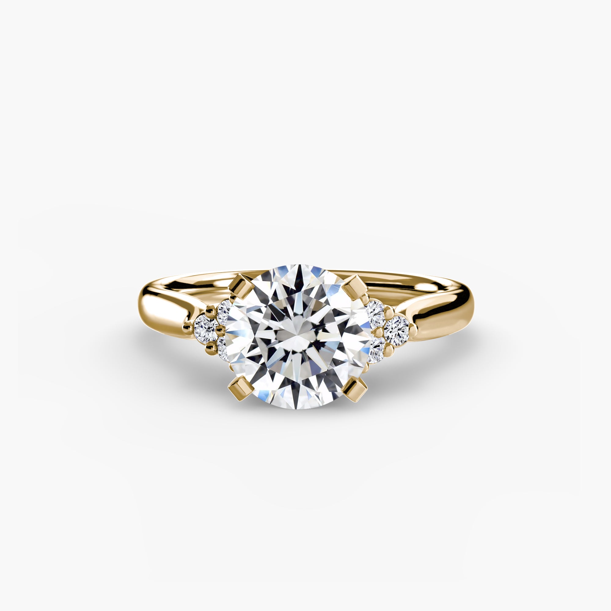 The Cluster Shoulder Solitaire, Wide
