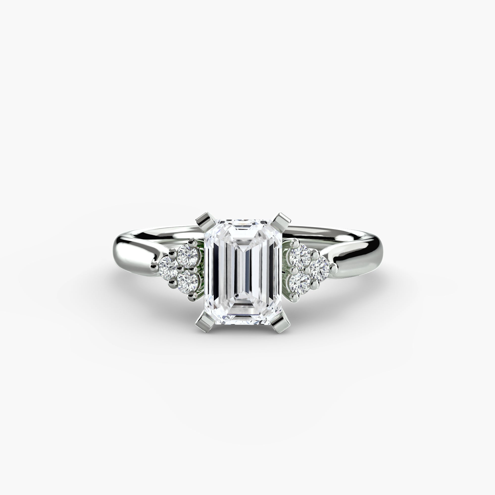 The Cluster Shoulder Solitaire, Wide